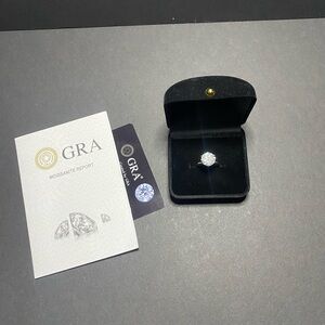 Elegant Silver Moissanite Ring